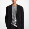 Blazer em crepe de tamanho grande | Michael Kors [PT]