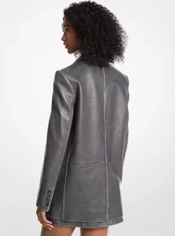 Blazer em pele polida | Michael Kors [PT]