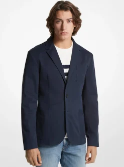 Blazer em sarja de algodão elástico | Michael Kors [PT]