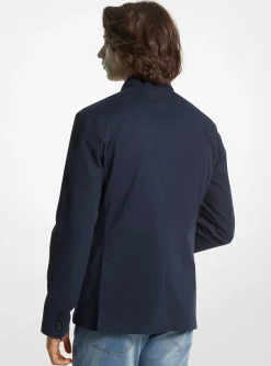 Blazer em sarja de algodão elástico | Michael Kors [PT]