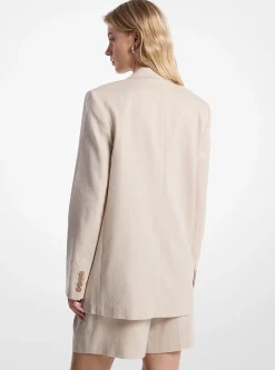 Blazer em sarja de linho e algodão | Michael Kors [PT]