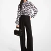 Blusa com laçada em georgette floral Shadow | Michael Kors [PT]