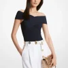 Body cruzado de mala elástica canelada | Michael Kors [PT]
