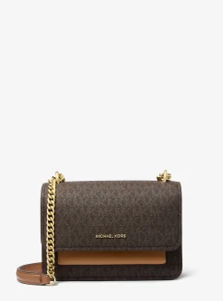 Bolsa a tiracolo com logótipo exclusivo Claire pequena | Michael Kors [PT]