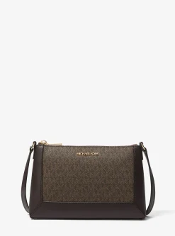 Bolsa a tiracolo com logótipo exclusivo Sallie média | Michael Kors [PT]