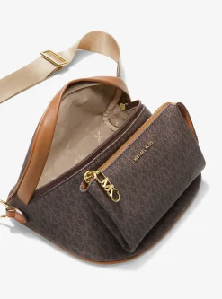 Bolsa a tiracolo com logótipo exclusivo Slater média | Michael Kors [PT]
