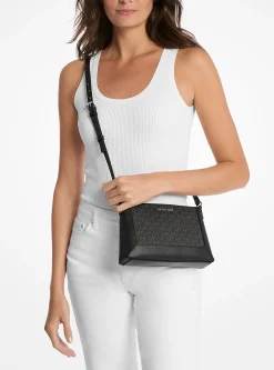 Bolsa a tiracolo com logótipo exclusivo Sallie média | Michael Kors [PT]