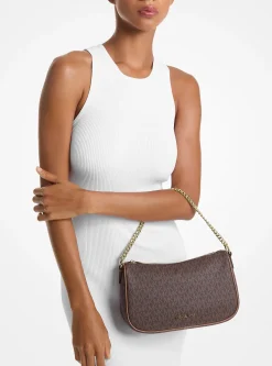 Bolsa a tiracolo convertível com logótipo exclusivo Carmela média | Michael Kors [PT]