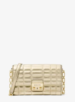 Bolsa a tiracolo convertível em pele metalizada Tribeca | Michael Kors [PT]