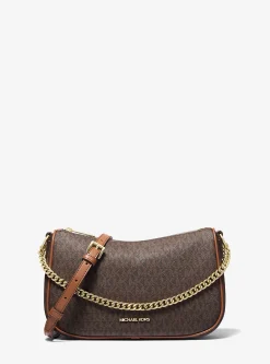 Bolsa a tiracolo convertível com logótipo exclusivo Carmela média | Michael Kors [PT]