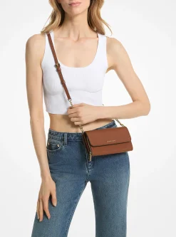 Bolsa a tiracolo convertível em couro saffiano Jet Set grande | Michael Kors [PT]