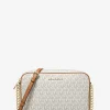 Bolsa a tiracolo de pele com logótipo Jet Set grande | Michael Kors [PT]