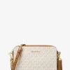 Bolsa a tiracolo de pele com logótipo Ginny média | Michael Kors [PT]