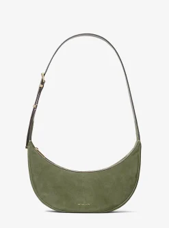 Bolsa a tiracolo em camurça Avra média | Michael Kors [PT]