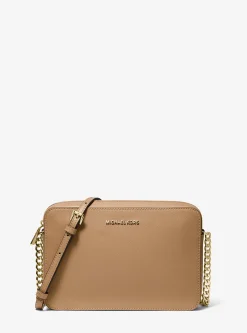 Bolsa a tiracolo em couro Saffiano Jet Set grande | Michael Kors [PT]