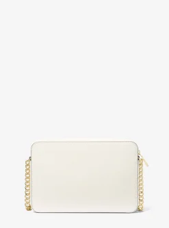 Bolsa a tiracolo em couro Saffiano Jet Set grande | Michael Kors [PT]