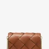 Bolsa a tiracolo em pele tecida Jet Set média | Michael Kors [PT]