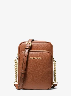 Bolsa a tiracolo em pele granulada Jet Set Travel média | Michael Kors [PT]