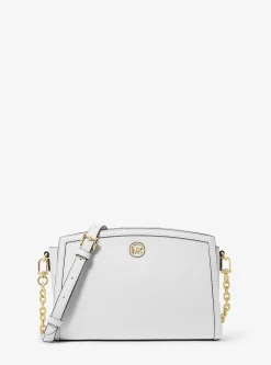 Bolsa a tiracolo em pele granulada Chantal grande | Michael Kors [PT]