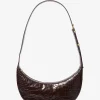 Bolsa a tiracolo em pele com motivo de crocodilo em relevo Avra média | Michael Kors [PT]