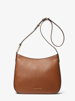 Bolsa a tiracolo em pele granulada Kensington grande | Michael Kors [PT]