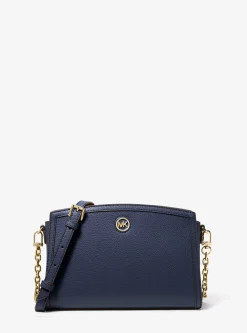 Bolsa a tiracolo em pele granulada Chantal grande | Michael Kors [PT]