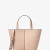 Bolsa a tiracolo em pele granulada e com logótipo exclusivo Flora média | Michael Kors [PT]