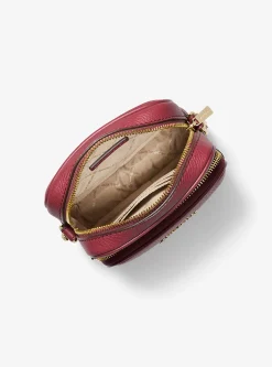 Bolsa a tiracolo em pele granulada Jet Set Travel média | Michael Kors [PT]