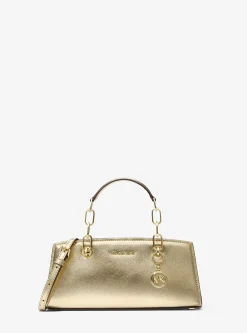 Bolsa a tiracolo em pele metalizada Cynthia pequena | Michael Kors [PT]