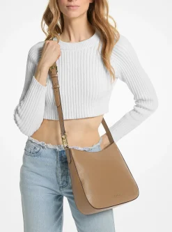 Bolsa a tiracolo em pele granulada Kensington grande | Michael Kors [PT]