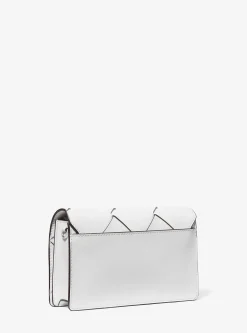 Bolsa a tiracolo em pele tecida Jet Set média | Michael Kors [PT]
