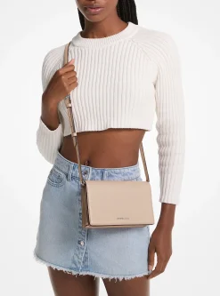 Bolsa a tiracolo em pele granulada Jet Set média | Michael Kors [PT]