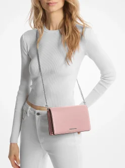 Bolsa a tiracolo em pele granulada Jet Set média | Michael Kors [PT]
