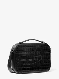 Bolsa a tiracolo em pele com motivo de crocodilo em relevo Hudson | Michael Kors [PT]