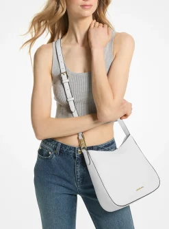 Bolsa a tiracolo em pele granulada Kensington grande | Michael Kors [PT]