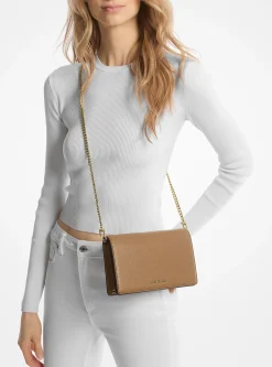 Bolsa a tiracolo em pele granulada Jet Set média | Michael Kors [PT]