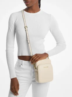 Bolsa a tiracolo em pele granulada Jet Set Travel média | Michael Kors [PT]