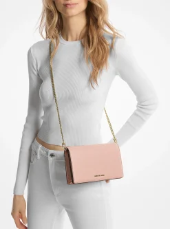 Bolsa a tiracolo em pele granulada Jet Set média | Michael Kors [PT]
