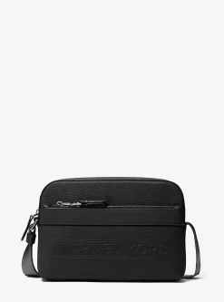 Bolsa a tiracolo funcional de pele granulada Hudson | Michael Kors [PT]