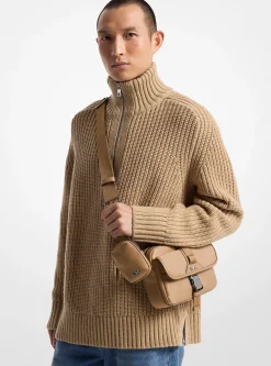 Bolsa a tiracolo funcional em nylon reciclado Brooklyn | Michael Kors [PT]