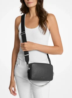 Bolsa a tiracolo para câmara em pele granulada Bryant média | Michael Kors [PT]