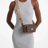 Bolsa a tiracolo para câmara com logótipo exclusivo metalizada Bradshaw extrapequena | Michael Kors [PT]
