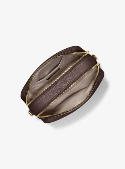 Bolsa a tiracolo para câmara em pele granulada Bryant média | Michael Kors [PT]