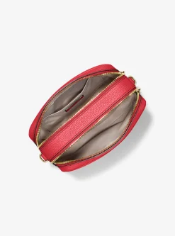 Bolsa a tiracolo para câmara em pele granulada Bryant média | Michael Kors [PT]