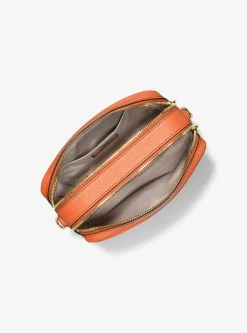Bolsa a tiracolo para câmara em pele granulada Bryant média | Michael Kors [PT]
