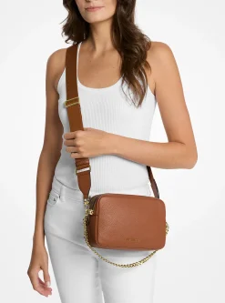 Bolsa a tiracolo para câmara em pele granulada Bryant média | Michael Kors [PT]