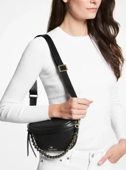 Bolsa de cintura em pele granulada Slater extrapequena | Michael Kors [PT]