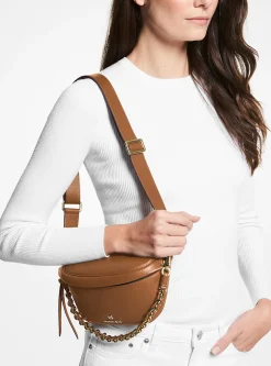 Bolsa de cintura em pele granulada Slater extrapequena | Michael Kors [PT]