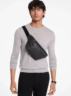 Bolsa de cintura em pele granulada Hudson | Michael Kors [PT]