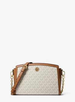 Bolsa messenger com logótipo exclusivo Chantal grande | Michael Kors [PT]